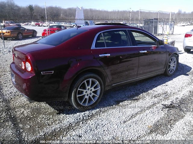 1G1ZK57799F193169 - 2009 CHEVROLET MALIBU LTZ ბურგუნდია ფოტო 4