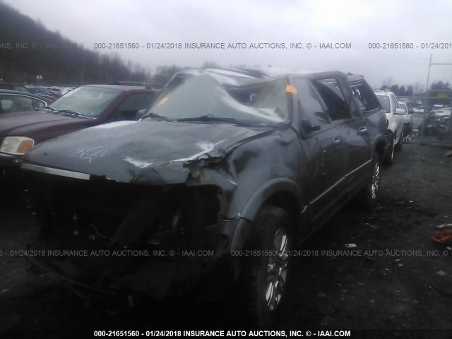 1FMJK2A58EEF00451 - 2014 FORD EXPEDITION EL LIMITED GRAY photo 2