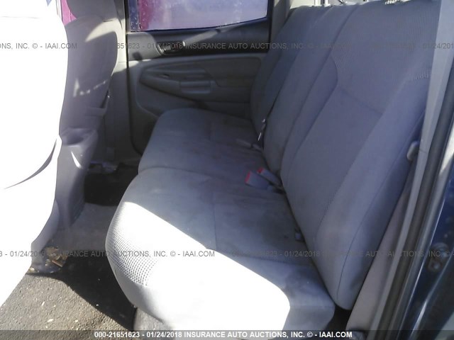 3TMLU42N98M015686 - 2008 TOYOTA TACOMA DOUBLE CAB ლურჯი ფოტო 8