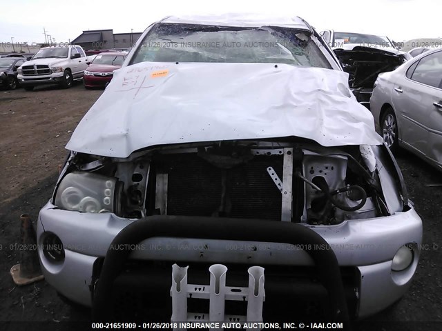 3TMLU42N28M013830 - 2008 TOYOTA TACOMA DOUBLE CAB SILVER photo 6