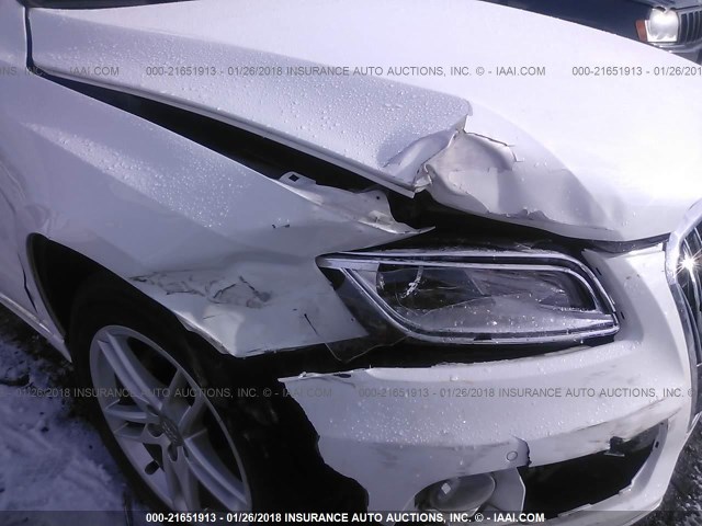 WA1LFAFP5DA015416 - 2013 AUDI Q5 PREMIUM PLUS WHITE photo 6