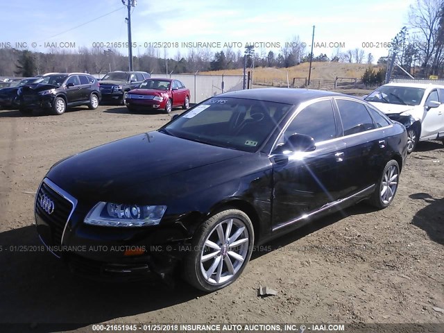 WAUWG74F79N041722 - 2009 AUDI A6 QUATTRO BLACK photo 2