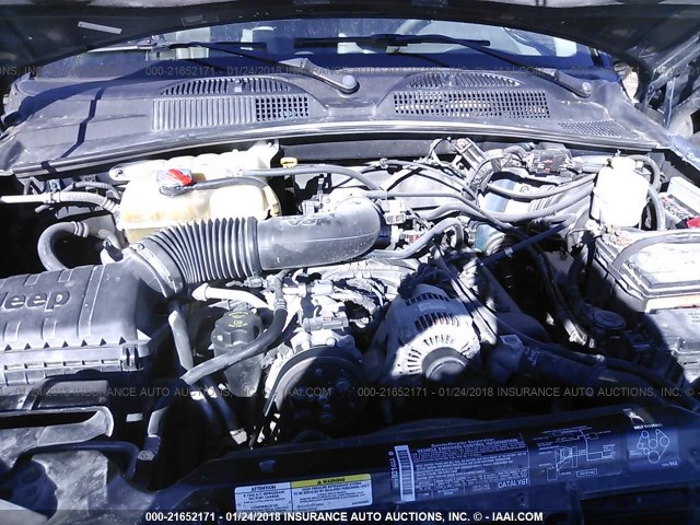 1J4GL58KX5W579456 - 2005 JEEP LIBERTY LIMITED BLUE photo 10