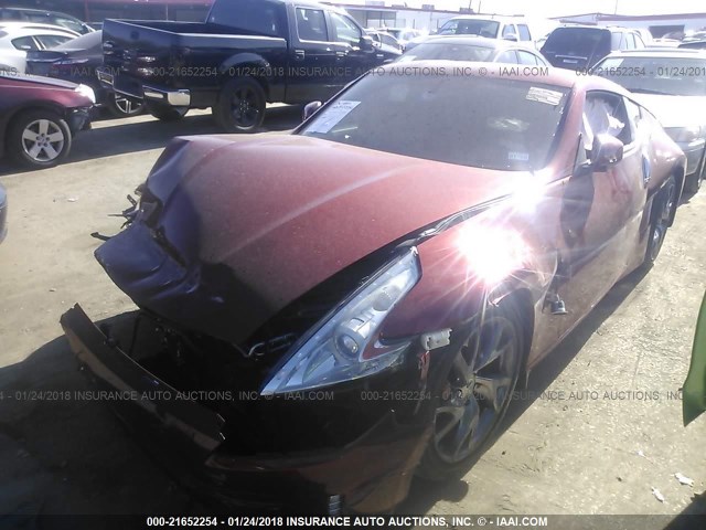 JN1AZ4EHXEM630384 - 2014 NISSAN 370Z TOURING/NISMO RED photo 2