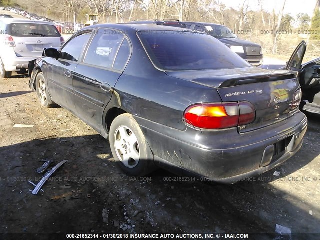 1G1NE52J32M669457 - 2002 CHEVROLET MALIBU LS 黑色 照片 3
