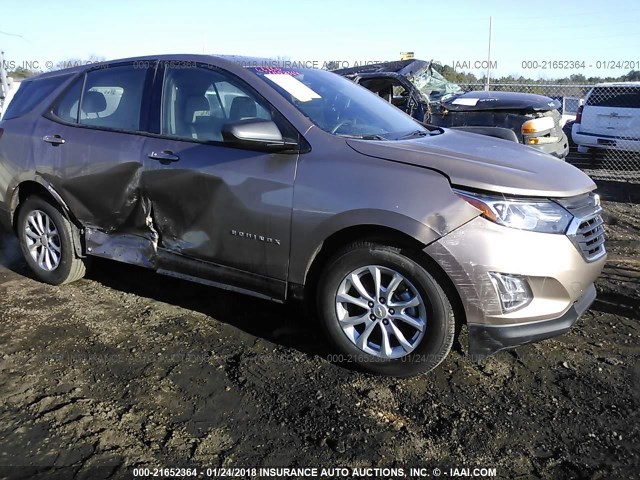 2GNAXHEV8J6169525 - 2018 CHEVROLET EQUINOX LS BROWN photo 6