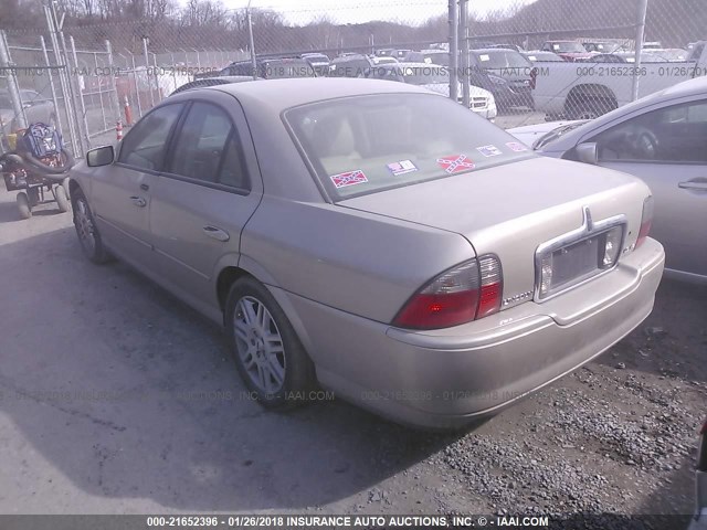 1LNHM87A75Y670475 - 2005 LINCOLN LS 金色 照片 3