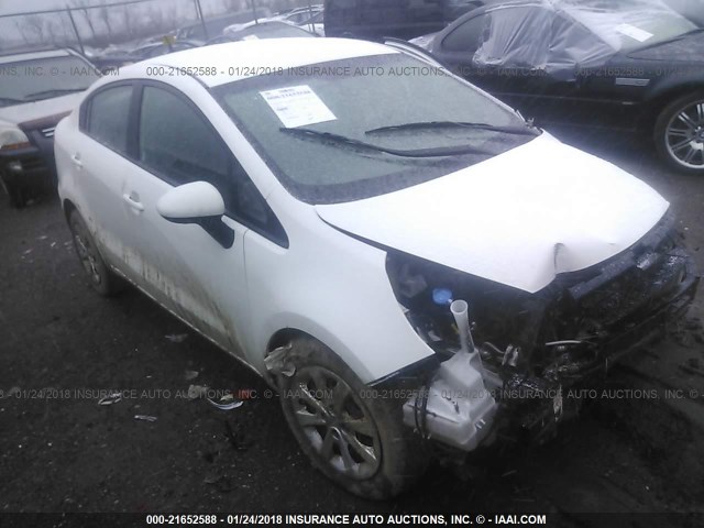 KNADM4A33G6557754 - 2016 KIA RIO LX WHITE photo 1