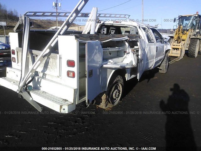 1FD8X3FTXEEB29600 - 2014 FORD F350 SUPER DUTY WHITE photo 4