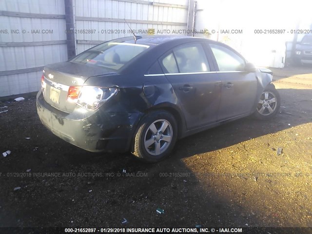 1G1PC5SB7D7204298 - 2013 CHEVROLET CRUZE LT BLACK photo 4