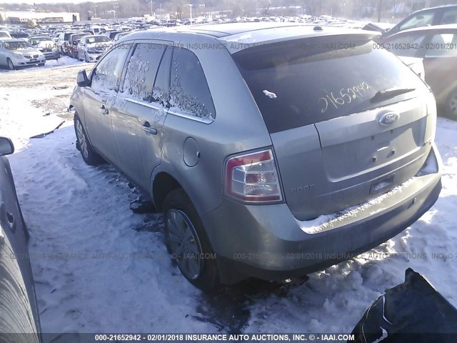 2FMDK49C88BA94263 - 2008 FORD EDGE LIMITED SILVER photo 3