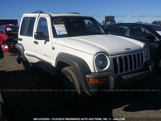1J8GL48K23W612374 - 2003 JEEP LIBERTY SPORT/FREEDOM თეთრი ფოტო 1