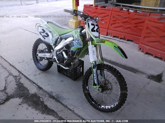 JKAKXMTC87A012638 - 2007 KAWASAKI KX250 F GREEN photo 1