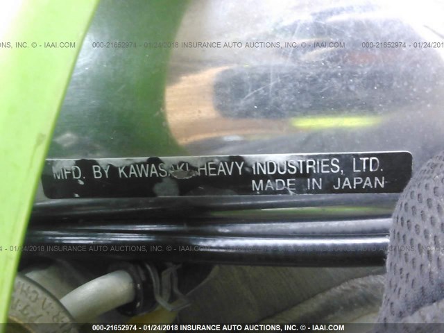 JKAKXMTC87A012638 - 2007 KAWASAKI KX250 F GREEN photo 10