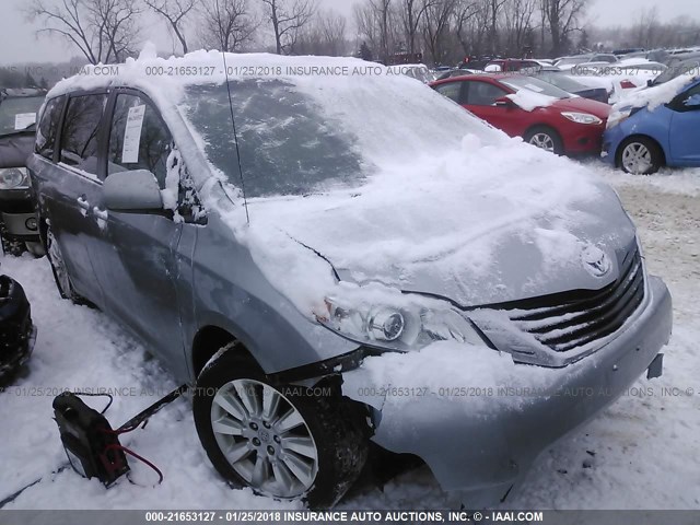 5TDJK3DC5BS017140 - 2011 TOYOTA SIENNA LE SILVER photo 1