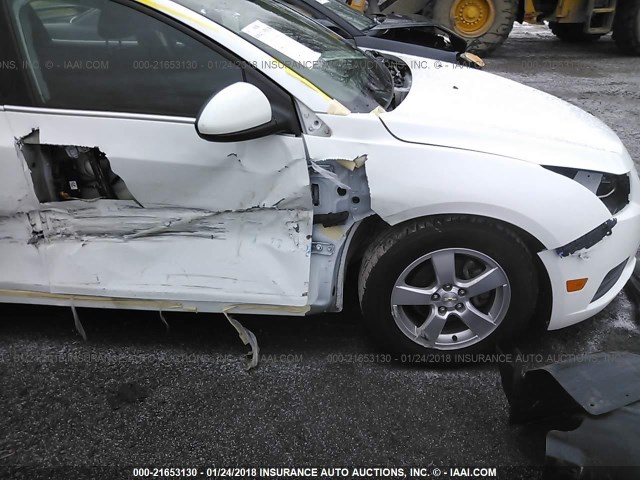 1G1PC5SB2E7460480 - 2014 CHEVROLET CRUZE LT WHITE photo 6