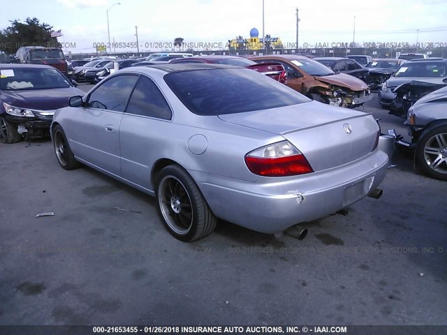 19UYA41643A007818 - 2003 ACURA 3.2CL TYPE-S SILVER photo 3