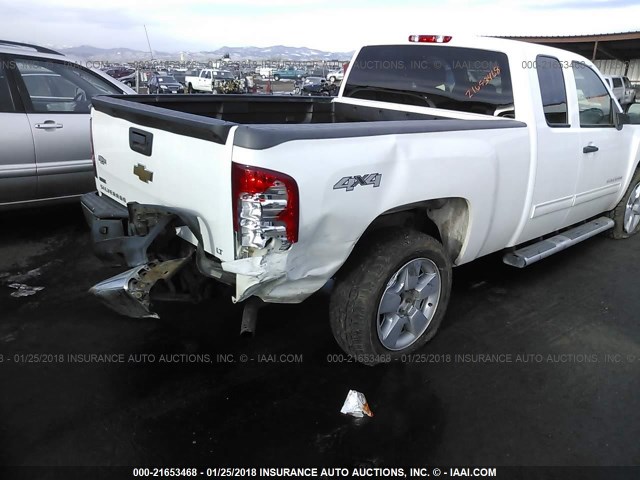 1GCSKSE38AZ165664 - 2010 CHEVROLET SILVERADO K1500 LT WHITE photo 6