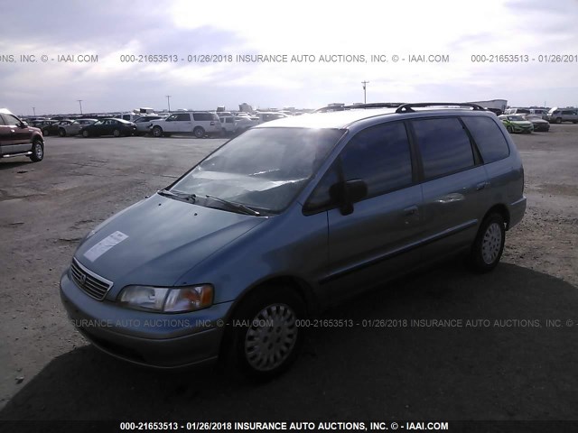 JHMRA1845TC008453 - 1996 HONDA ODYSSEY LX Light Blue photo 2