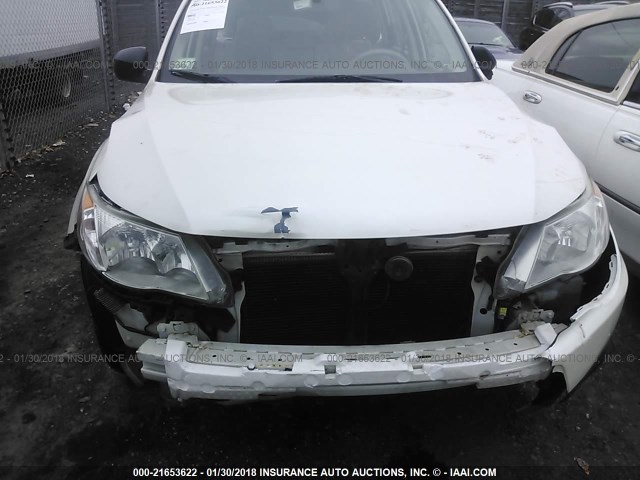 JF2SH61669H702086 - 2009 SUBARU FORESTER 2.5X WHITE photo 6