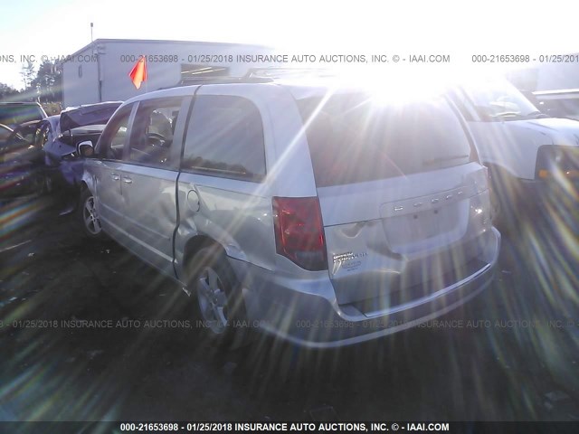 2C4RDGCG4CR377812 - 2012 DODGE GRAND CARAVAN SXT GRAY photo 3