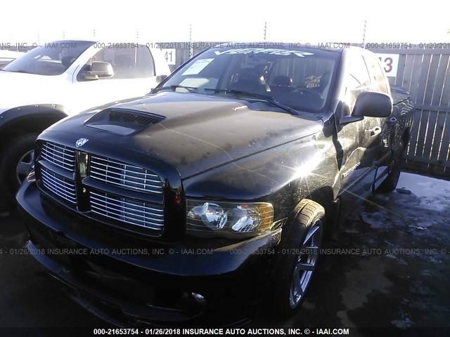 3D3HA18H35G863904 - 2005 DODGE RAM SRT10 BLACK photo 2