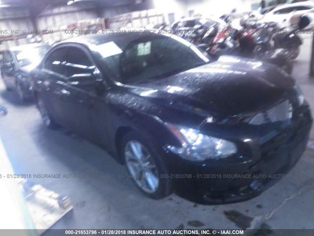 1N4AA5AP6AC863367 - 2010 NISSAN MAXIMA S/SV BLACK photo 1