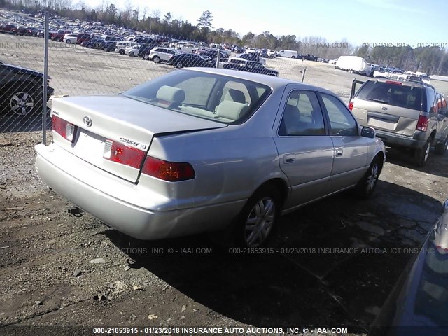 4T1BG22K81U091751 - 2001 TOYOTA CAMRY CE/LE/XLE 银色 照片 4