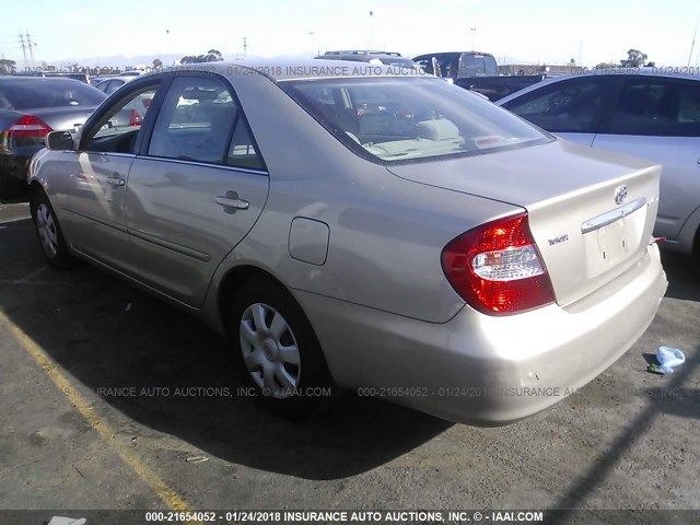 4T1BE32K44U902929 - 2004 TOYOTA CAMRY LE/XLE/SE 金色 照片 3