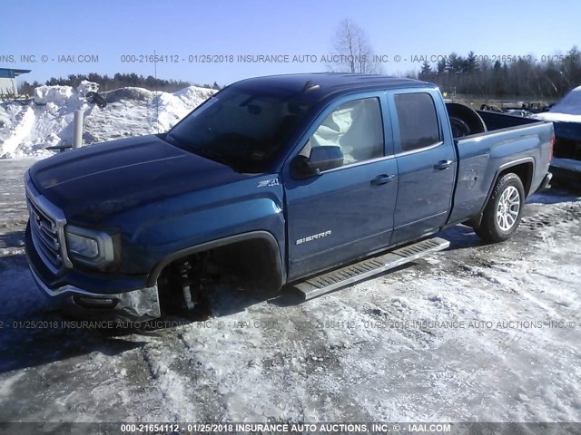 1GTV2MEC7HZ236047 - 2017 GMC SIERRA K1500 SLE BLUE photo 2