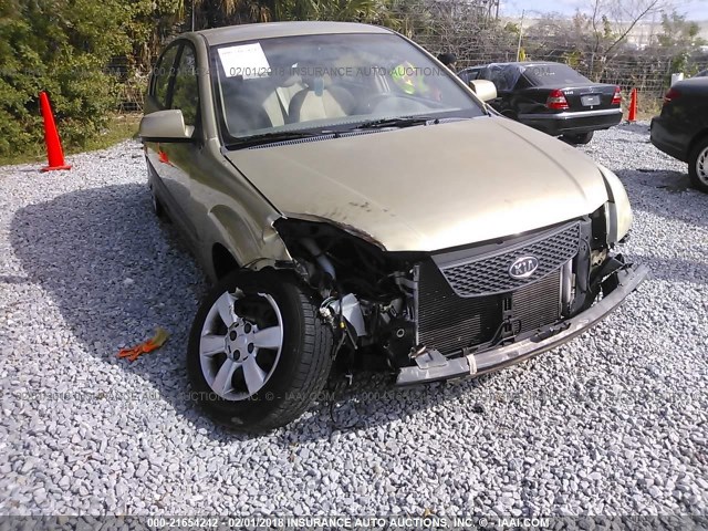 KNADE123666094145 - 2006 KIA RIO GOLD photo 6