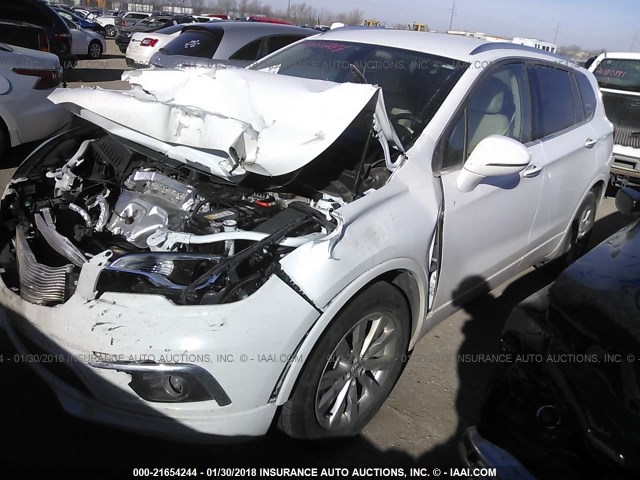 LRBFXBSA5HD127563 - 2017 BUICK ENVISION ESSENCE Սպիտակ լուսանկար 2