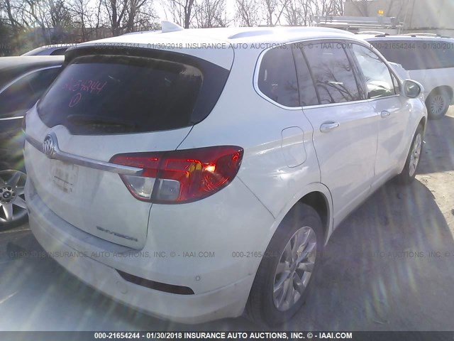 LRBFXBSA5HD127563 - 2017 BUICK ENVISION ESSENCE Սպիտակ լուսանկար 4