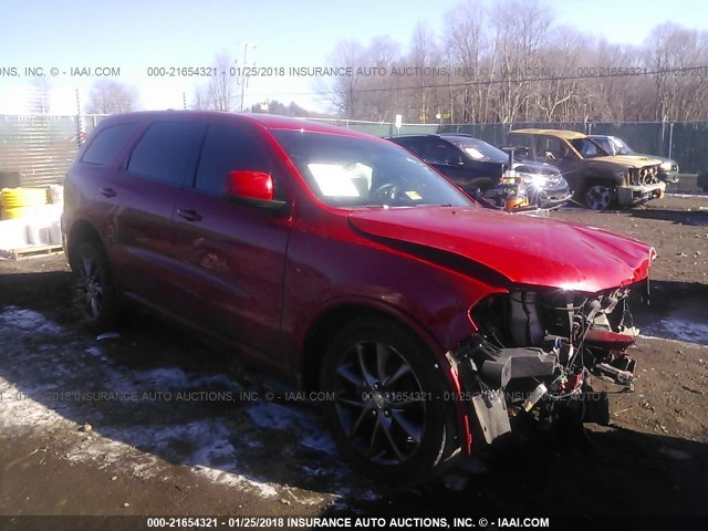 1C4RDJAG9FC907852 - 2015 DODGE DURANGO SXT RED photo 1