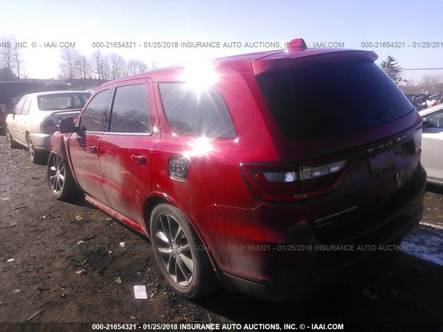 1C4RDJAG9FC907852 - 2015 DODGE DURANGO SXT RED photo 3