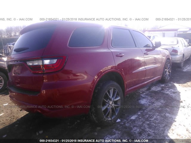 1C4RDJAG9FC907852 - 2015 DODGE DURANGO SXT RED photo 4