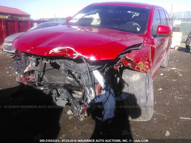 1C4RDJAG9FC907852 - 2015 DODGE DURANGO SXT RED photo 6