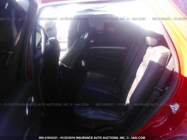 1C4RDJAG9FC907852 - 2015 DODGE DURANGO SXT RED photo 8