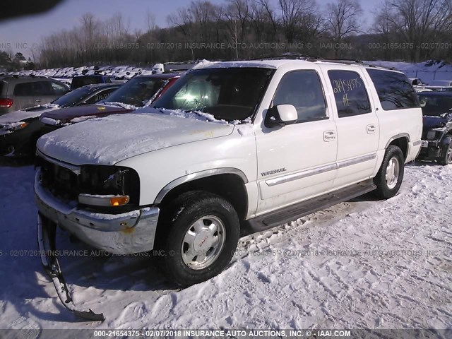 3GKFK16Z22G243411 - 2002 GMC YUKON XL K1500 WHITE photo 2