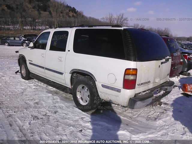 3GKFK16Z22G243411 - 2002 GMC YUKON XL K1500 WHITE photo 3