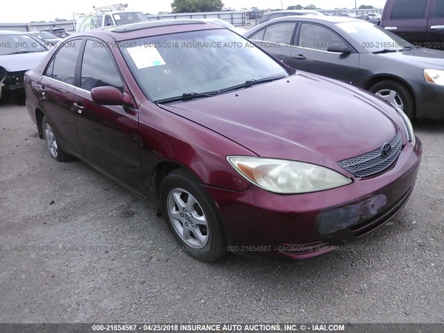 4T1BE32K74U282996 - 2004 TOYOTA CAMRY LE/XLE/SE RED photo 1