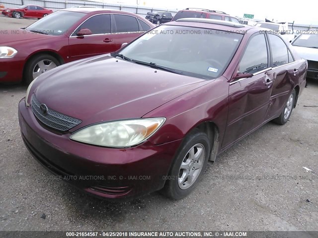 4T1BE32K74U282996 - 2004 TOYOTA CAMRY LE/XLE/SE RED photo 2