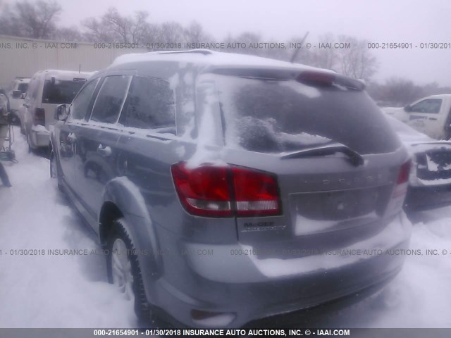 3C4PDCBGXFT696702 - 2015 DODGE JOURNEY SXT SILVER photo 3