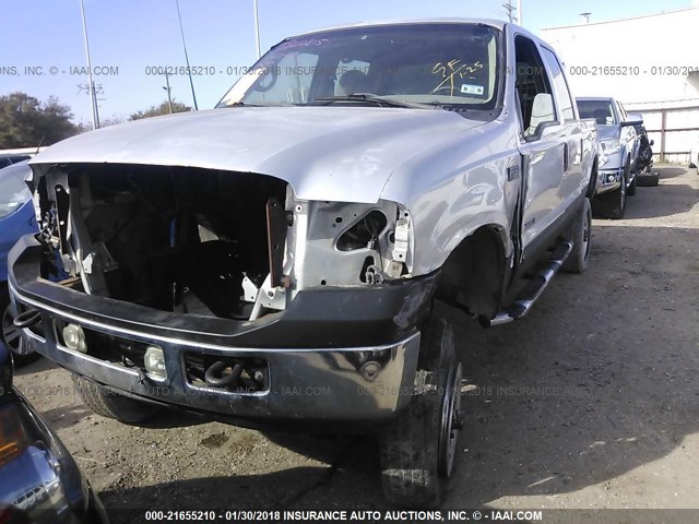 1FTNW21F11EB49525 - 2001 FORD F250 SUPER DUTY SILVER photo 6