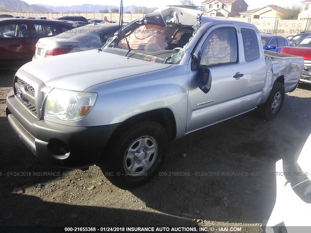 5TFTX4CN1BX003054 - 2011 TOYOTA TACOMA ACCESS CAB Silber Foto 2