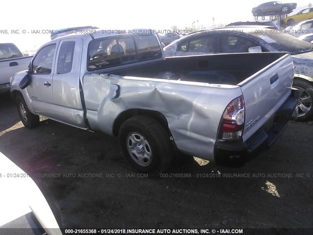 5TFTX4CN1BX003054 - 2011 TOYOTA TACOMA ACCESS CAB Silber Foto 3