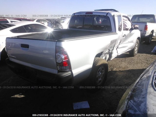5TFTX4CN1BX003054 - 2011 TOYOTA TACOMA ACCESS CAB Silber Foto 4