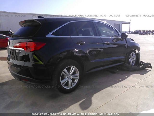 5J8TB3H39DL001600 - 2013 ACURA RDX BLACK photo 4