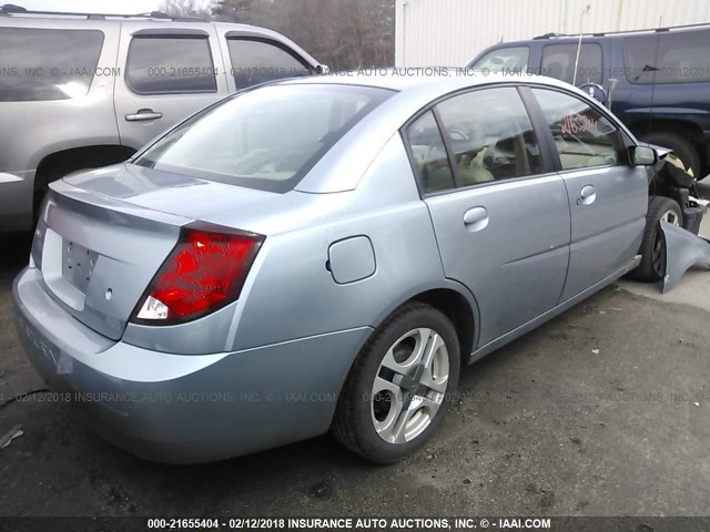 1G8AL52F03Z172629 - 2003 SATURN ION LEVEL 3 BLUE photo 4