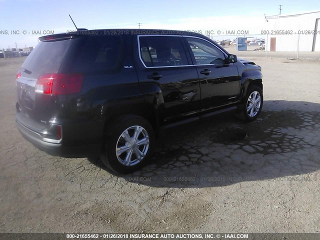 2GKFLSEK3H6234650 - 2017 GMC TERRAIN SLE BLACK photo 4